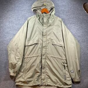 Helly Hansen Packable Wind Jacket Men's XL Green Full Zip Pockets Mesh Nylon